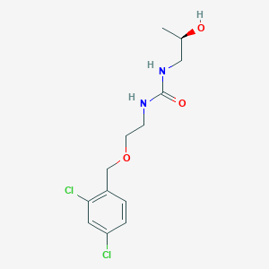 1-[2-[(2,4-dichlorophenyl)methoxy]ethyl]-3-[(2R)-2-hydroxypropyl]urea