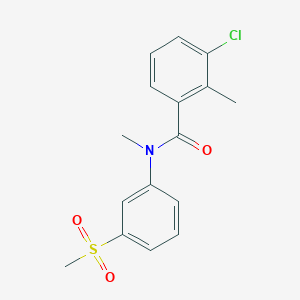 3-chloro-N,2-dimethyl-N-(3-methylsulfonylphenyl)benzamide