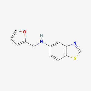 N-(furan-2-ylmethyl)-1,3-benzothiazol-5-amine