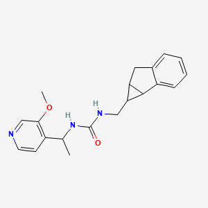 1-(1,1a,6,6a-Tetrahydrocyclopropa[a]inden-1-ylmethyl)-3-[1-(3-methoxypyridin-4-yl)ethyl]urea