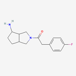 1-(4-amino-3,3a,4,5,6,6a-hexahydro-1H-cyclopenta[c]pyrrol-2-yl)-2-(4-fluorophenyl)ethanone