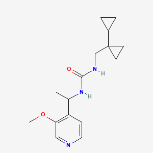 1-[(1-Cyclopropylcyclopropyl)methyl]-3-[1-(3-methoxypyridin-4-yl)ethyl]urea