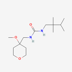 1-[(4-Methoxyoxan-4-yl)methyl]-3-(2,2,3-trimethylbutyl)urea