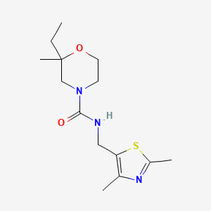 N-[(2,4-dimethyl-1,3-thiazol-5-yl)methyl]-2-ethyl-2-methylmorpholine-4-carboxamide