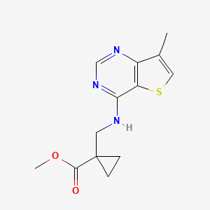 Methyl 1-[[(7-methylthieno[3,2-d]pyrimidin-4-yl)amino]methyl]cyclopropane-1-carboxylate