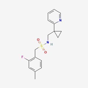 1-(2-fluoro-4-methylphenyl)-N-[(1-pyridin-2-ylcyclopropyl)methyl]methanesulfonamide