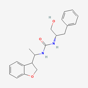 1-[1-(2,3-dihydro-1-benzofuran-3-yl)ethyl]-3-[(2S)-1-hydroxy-3-phenylpropan-2-yl]urea