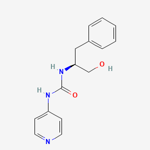 1-[(2S)-1-hydroxy-3-phenylpropan-2-yl]-3-pyridin-4-ylurea