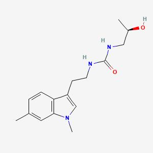 1-[2-(1,6-dimethylindol-3-yl)ethyl]-3-[(2R)-2-hydroxypropyl]urea