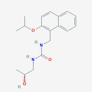 1-[(2R)-2-hydroxypropyl]-3-[(2-propan-2-yloxynaphthalen-1-yl)methyl]urea