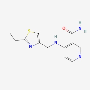 4-[(2-Ethyl-1,3-thiazol-4-yl)methylamino]pyridine-3-carboxamide