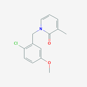 1-[(2-Chloro-5-methoxyphenyl)methyl]-3-methylpyridin-2-one