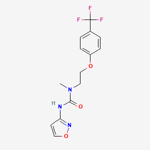 1-Methyl-3-(1,2-oxazol-3-yl)-1-[2-[4-(trifluoromethyl)phenoxy]ethyl]urea