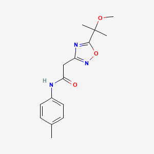 2-[5-(2-methoxypropan-2-yl)-1,2,4-oxadiazol-3-yl]-N-(4-methylphenyl)acetamide