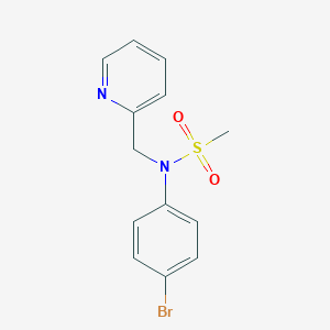 N-(4-bromophenyl)-N-(pyridin-2-ylmethyl)methanesulfonamide