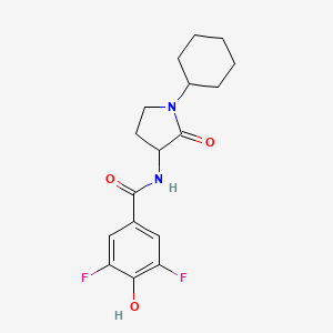 N-(1-cyclohexyl-2-oxopyrrolidin-3-yl)-3,5-difluoro-4-hydroxybenzamide