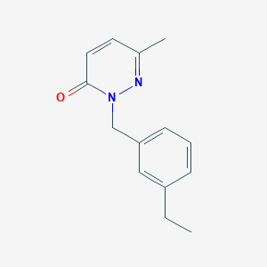 2-[(3-Ethylphenyl)methyl]-6-methylpyridazin-3-one