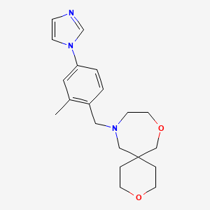 11-[(4-Imidazol-1-yl-2-methylphenyl)methyl]-3,8-dioxa-11-azaspiro[5.6]dodecane