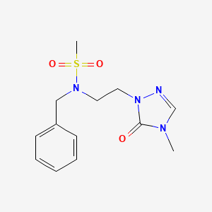 N-benzyl-N-[2-(4-methyl-5-oxo-1,2,4-triazol-1-yl)ethyl]methanesulfonamide