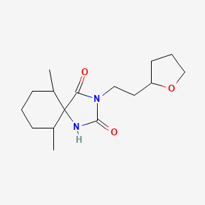 6,10-Dimethyl-3-[2-(oxolan-2-yl)ethyl]-1,3-diazaspiro[4.5]decane-2,4-dione