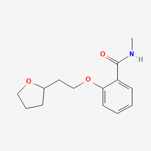 molecular formula C14H19NO3 B7677021 N-methyl-2-[2-(oxolan-2-yl)ethoxy]benzamide 