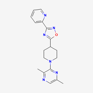 5-[1-(3,6-Dimethylpyrazin-2-yl)piperidin-4-yl]-3-pyridin-2-yl-1,2,4-oxadiazole