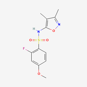 N-(3,4-dimethyl-1,2-oxazol-5-yl)-2-fluoro-4-methoxybenzenesulfonamide