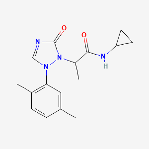 N-cyclopropyl-2-[2-(2,5-dimethylphenyl)-5-oxo-1,2,4-triazol-1-yl]propanamide