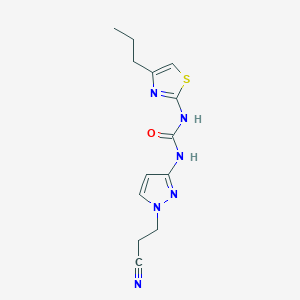 1-[1-(2-Cyanoethyl)pyrazol-3-yl]-3-(4-propyl-1,3-thiazol-2-yl)urea