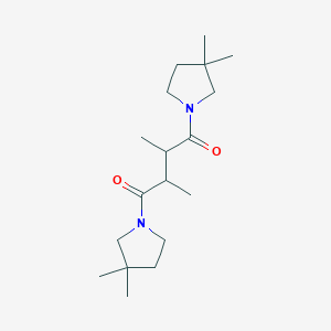 molecular formula C18H32N2O2 B7677187 1,4-Bis(3,3-dimethylpyrrolidin-1-yl)-2,3-dimethylbutane-1,4-dione 