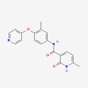 6-methyl-N-(3-methyl-4-pyridin-4-yloxyphenyl)-2-oxo-1H-pyridine-3-carboxamide