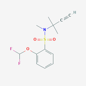 2-(difluoromethoxy)-N-methyl-N-(2-methylbut-3-yn-2-yl)benzenesulfonamide