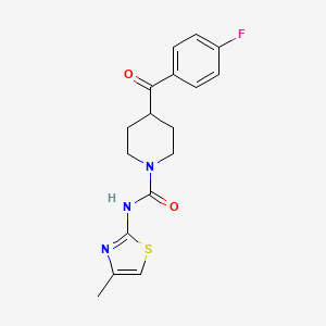 4-(4-fluorobenzoyl)-N-(4-methyl-1,3-thiazol-2-yl)piperidine-1-carboxamide