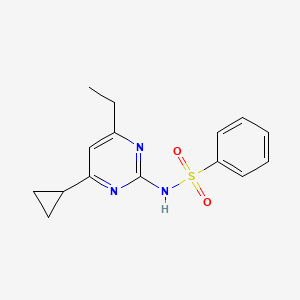 N-(4-cyclopropyl-6-ethylpyrimidin-2-yl)benzenesulfonamide