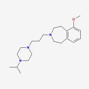 6-Methoxy-3-[3-(4-propan-2-ylpiperazin-1-yl)propyl]-1,2,4,5-tetrahydro-3-benzazepine