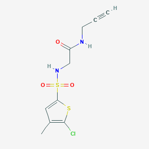 2-[(5-chloro-4-methylthiophen-2-yl)sulfonylamino]-N-prop-2-ynylacetamide