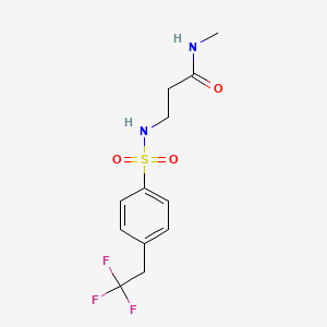 N-methyl-3-[[4-(2,2,2-trifluoroethyl)phenyl]sulfonylamino]propanamide