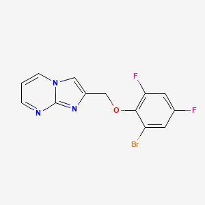 2-[(2-Bromo-4,6-difluorophenoxy)methyl]imidazo[1,2-a]pyrimidine