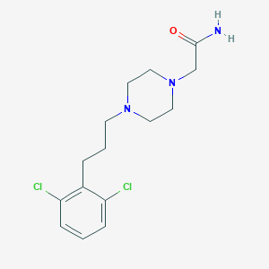 2-[4-[3-(2,6-Dichlorophenyl)propyl]piperazin-1-yl]acetamide