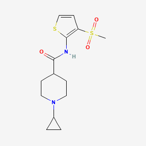 1-cyclopropyl-N-(3-methylsulfonylthiophen-2-yl)piperidine-4-carboxamide