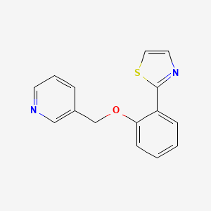 2-[2-(Pyridin-3-ylmethoxy)phenyl]-1,3-thiazole