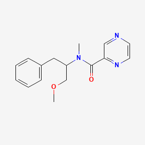 N-(1-methoxy-3-phenylpropan-2-yl)-N-methylpyrazine-2-carboxamide