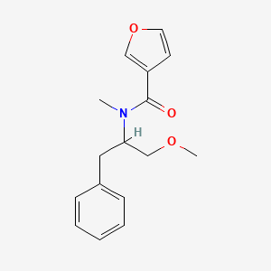 N-(1-methoxy-3-phenylpropan-2-yl)-N-methylfuran-3-carboxamide