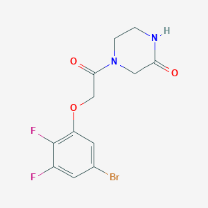 4-[2-(5-Bromo-2,3-difluorophenoxy)acetyl]piperazin-2-one