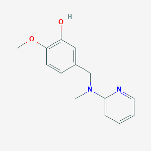 2-Methoxy-5-[[methyl(pyridin-2-yl)amino]methyl]phenol