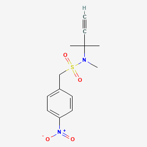 N-methyl-N-(2-methylbut-3-yn-2-yl)-1-(4-nitrophenyl)methanesulfonamide