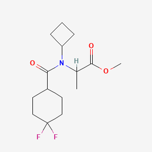 Methyl 2-[cyclobutyl-(4,4-difluorocyclohexanecarbonyl)amino]propanoate