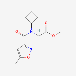 Methyl 2-[cyclobutyl-(5-methyl-1,2-oxazole-3-carbonyl)amino]propanoate