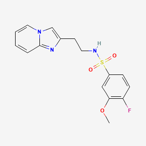 4-fluoro-N-(2-imidazo[1,2-a]pyridin-2-ylethyl)-3-methoxybenzenesulfonamide