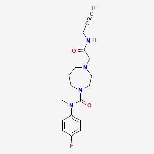 N-(4-fluorophenyl)-N-methyl-4-[2-oxo-2-(prop-2-ynylamino)ethyl]-1,4-diazepane-1-carboxamide